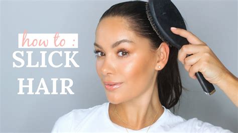 slicked back hair brush|products for slicked back ponytail.